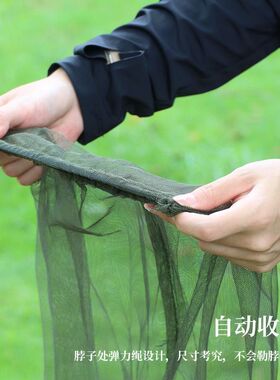 户外露营防蚊虫护头网防蚊面罩网纱头套蚊帐帽子野外钓鱼养蜂戴的