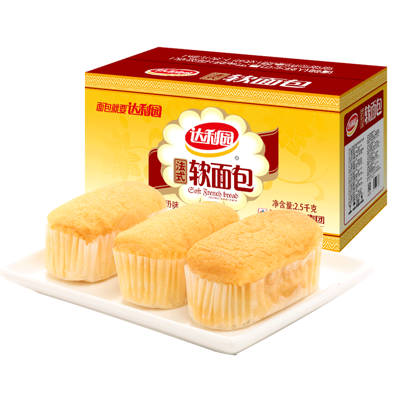 达利园软面包法式小面包蛋糕单独小包装散装整箱早餐营养零食小吃-图3
