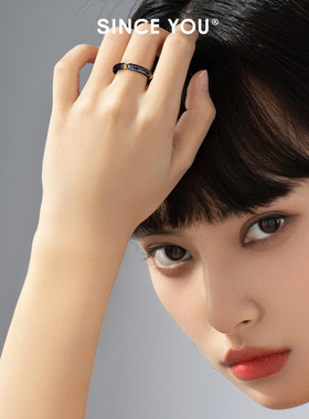 SinceYou罗马闪耀戒指男潮酷
