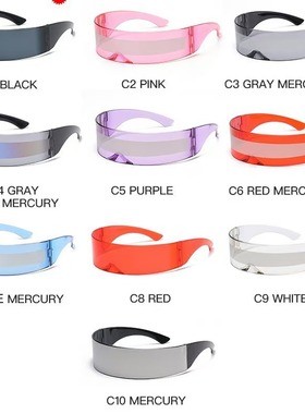 儿童未来科技感造型眼镜时尚男女孩舞台个性街舞嘻哈夸张墨镜走秀