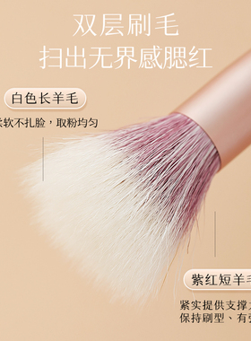 时生点彩腮红刷子软毛一支装专业
