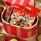 New Year Gift Box Spring Festival Gifts Nuts Roasted Seeds Snacks Gift Pack Visiting Relatives New Year Bamboo Basket Gift Set