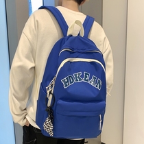 Blue School Boy High School Boy Chauer Cool Handsome students with double shoulder bag Han version original dormitory for male students