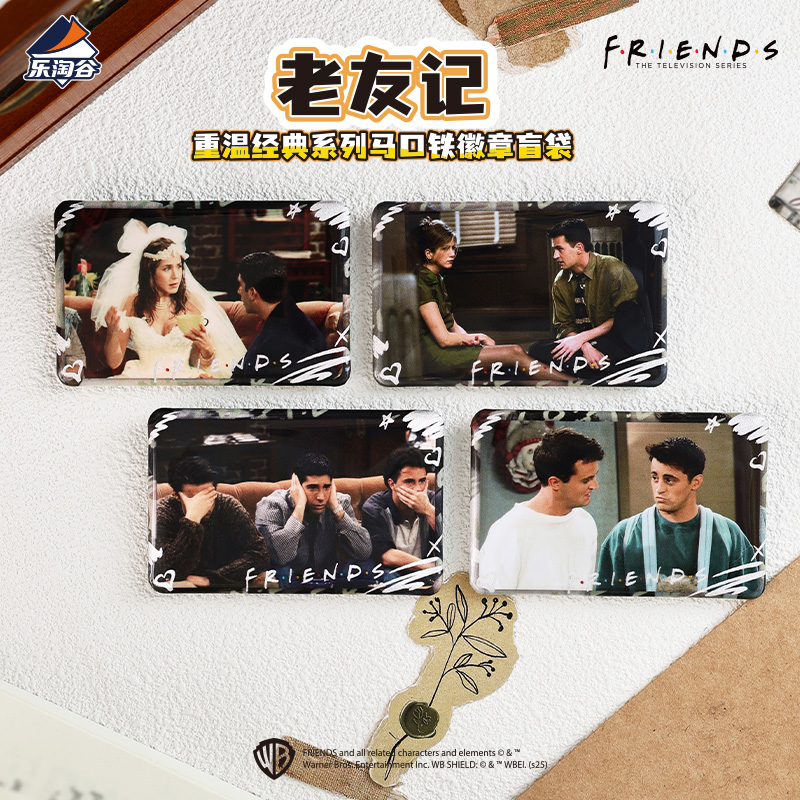 Suplay老友记重温经典系列马口铁徽章盲袋 - 图1