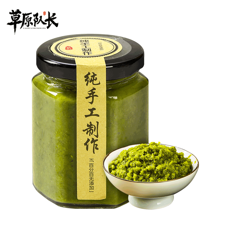 草原队长 野生韭菜花酱 180g - 图0