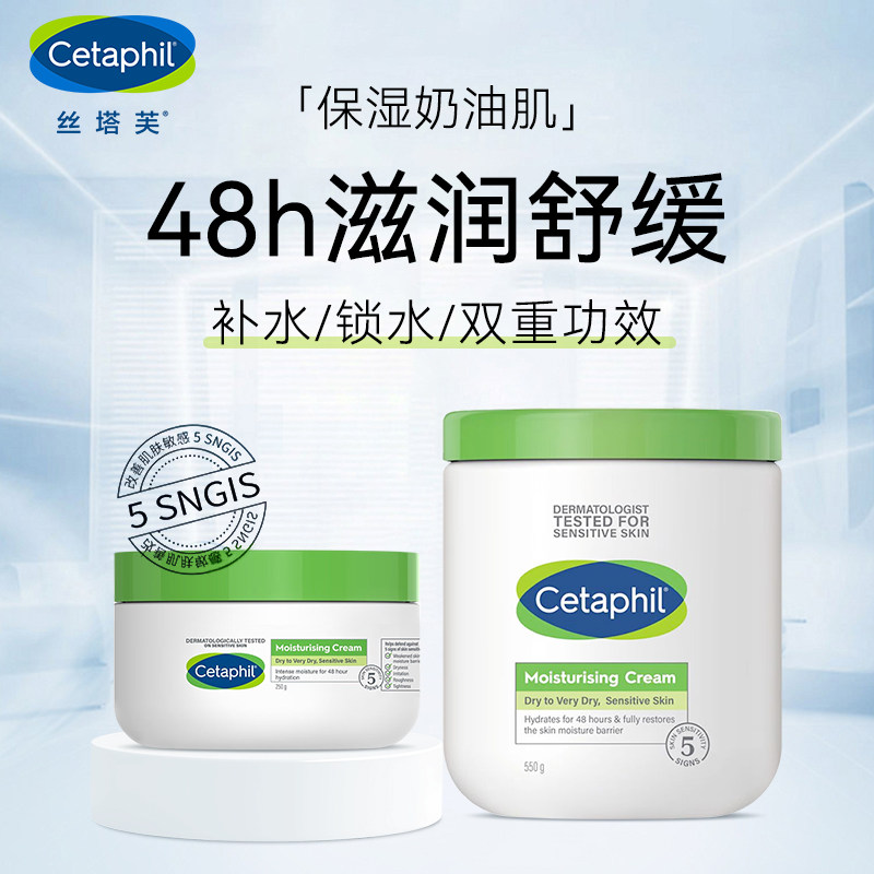 Cetaphil large white jar moisturizing body lotion