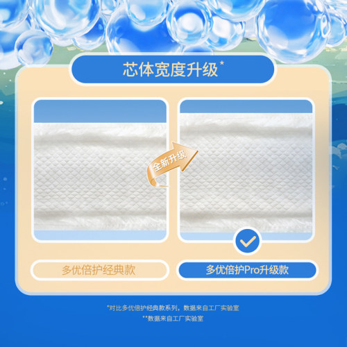 【甲酰胺未检出】多优倍护pro拉拉裤尿不湿婴儿纸尿裤超薄透气4包 - 图2
