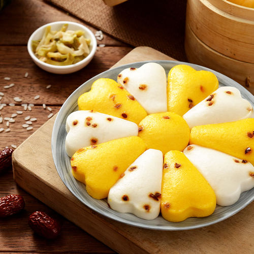 千味央厨红枣南瓜糕糯米速冻半成品营养早餐发糕小吃整箱米糕商用 - 图2