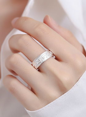 复古阿赞特法戒男女做旧工艺时尚简约风百搭个性潮流创意开口指环