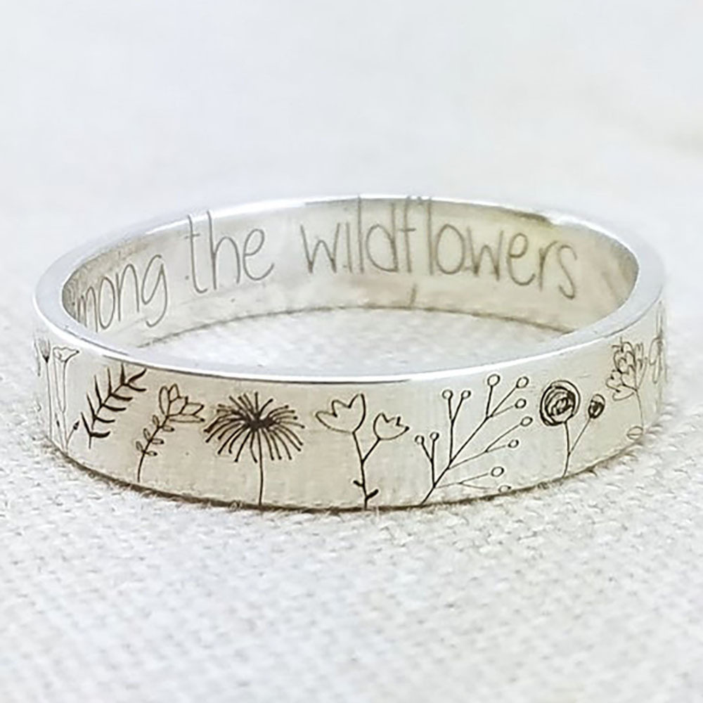 European and American retro new simple dandelion ring