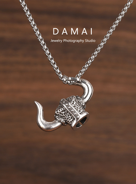 中世纪混元十字军战角头盔项链