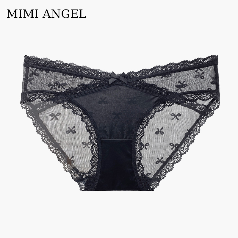 mimi angel性感蕾丝纯棉三角裤头 mimiangel内裤