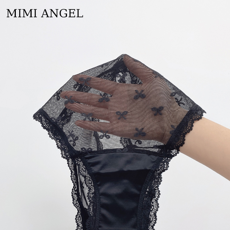 mimi angel性感蕾丝纯棉三角裤头 mimiangel内裤