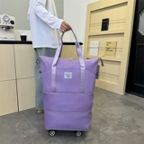 Универсальная складная вместительная и большая сумка для путешествий, багажная портативная сумка на колесиках