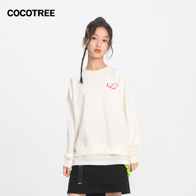 cocotree棵棵树童装春秋拼接卫衣 森马集团outlets店卫衣/绒衫