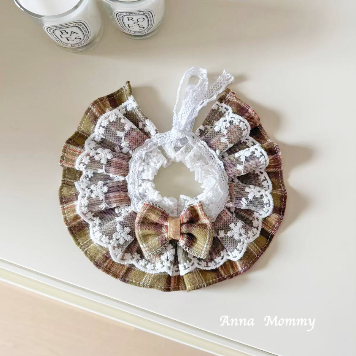 猫咪围兜狗狗口水巾复古风宠物欧式蕾丝围嘴装饰品泰迪比熊英短猫,淘宝优惠券,粉丝福利购,淘宝优惠卷