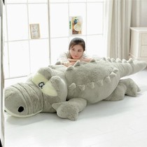 Oversize crocodile paparazzi wool suede toy cute cloth doll for birthday present girl sleeping with pillow long pillow