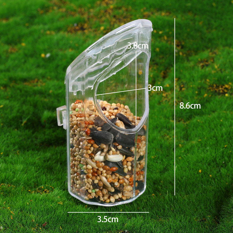 鸟用塑料防撒食盒食杯防溅食碗水杯水碗水盒黄雀靛颏八哥饲料食罐,淘宝优惠券,粉丝福利购,淘宝优惠卷