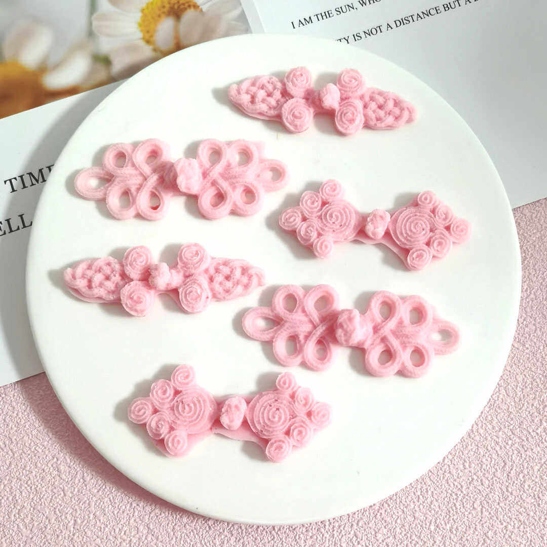 巧克力蛋糕装饰粉色福气满满旗袍纽扣粉色福字网红烘焙配件,淘宝优惠券,粉丝福利购,淘宝优惠卷