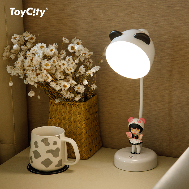 TOYCITY玩具城市LAURA-泡芙台灯卡通可爱床头台灯睡眠小夜灯宝宝-图1