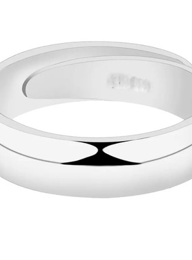 戒指女光面素圈情侣对戒男简约时尚个性食指尾戒小众设计