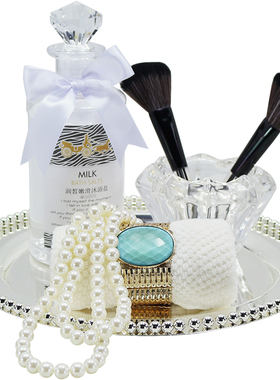 浴室柜轻奢风花艺托盘全屋定制