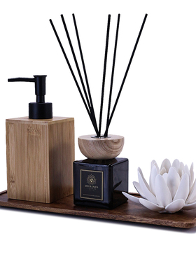 卫生间摆件新中式洗手台香薰套装