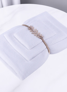 样板间摆件高级感毛巾浴巾套装