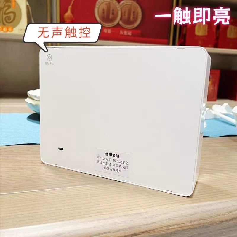 镜子灯光画照片定制创意礼物开灯动漫led镜面小夜灯女相框氛围灯,淘宝优惠券,粉丝福利购,淘宝优惠卷