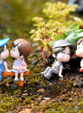 diy微景观盆栽凳子公仔小摆件