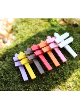 苔藓微景观木质栅栏摄影工艺摆件