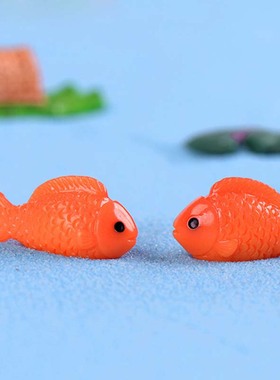 微景观鱼缸小动物树脂小鱼摆件