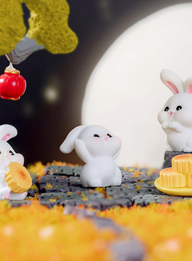 树脂摆件卡通中秋1111