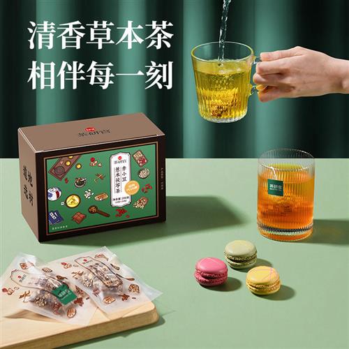 茶研官红豆薏米赤小豆茯苓茶山楂苦荞五指毛桃袋泡茶花茶养生茶包 - 图1