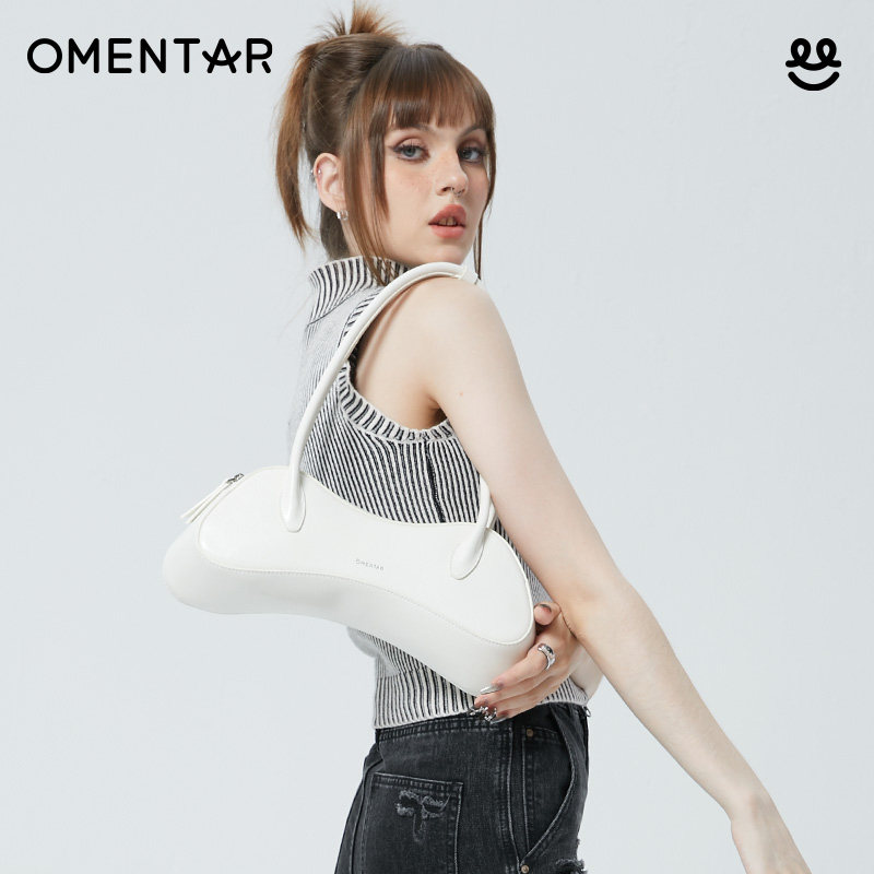 OMENTAR欧蒙特小众腋下手柄法棍包女新款高级通勤单肩手提包,淘宝优惠券,粉丝福利购,淘宝优惠卷