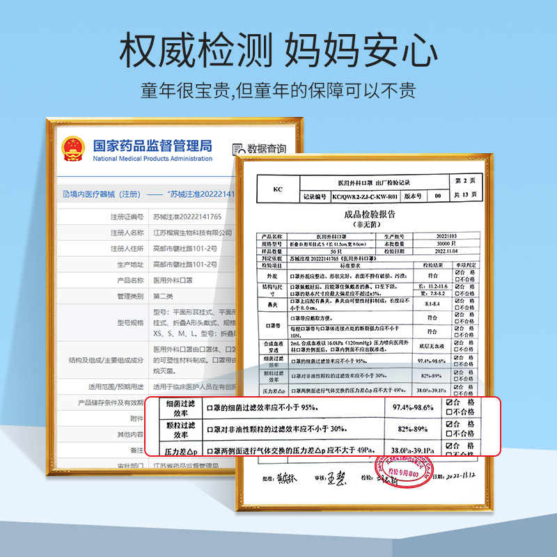 初医生儿童口罩医用外科3d立体3到6岁小孩8到12岁5婴幼儿宝宝0一1 - 图3