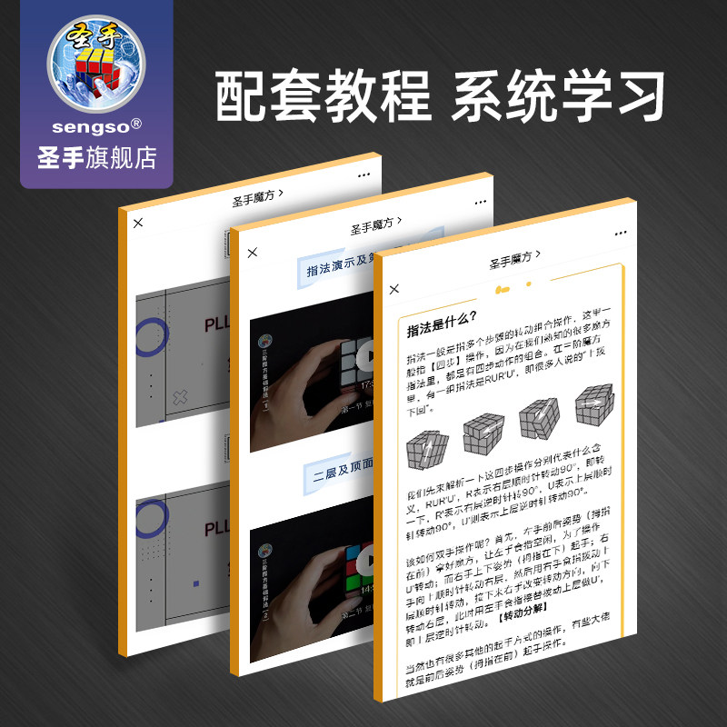 圣手镜面二异形魔方全套块儿童玩具 圣手魔方