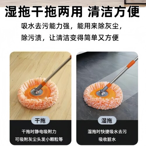 德国太阳花伸缩杆拖把加长扫房顶扫灰神器卫生间除擦墙天花板家用 - 图2