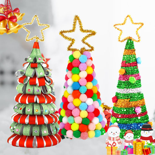 圣诞节diy装饰品圣诞树材料包小型桌面摆件圣诞场景布置礼物家用 - 图2