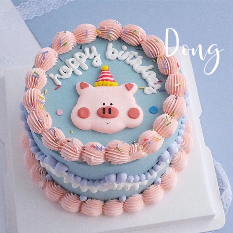 草莓熊生日蛋糕装饰摆件软胶卡通动物儿童宝宝蛋糕烘焙甜品台插件-图0