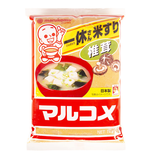 日本进口丸米一休味增酱1KG日式味增汤料黄豆高汤拉面昆布大酱汤 - 图3