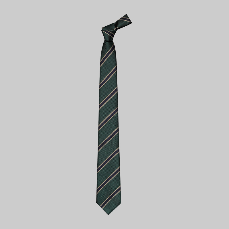 西装领带墨绿色学院风男衬衫装饰女双色条纹时尚休闲年轻职业7CM-图3