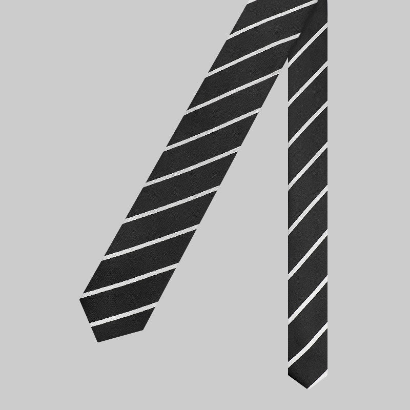 男士领带手打韩版细窄经典黑色白条纹西装衬衫装饰休闲年轻男女潮,淘宝优惠券,粉丝福利购,淘宝优惠卷