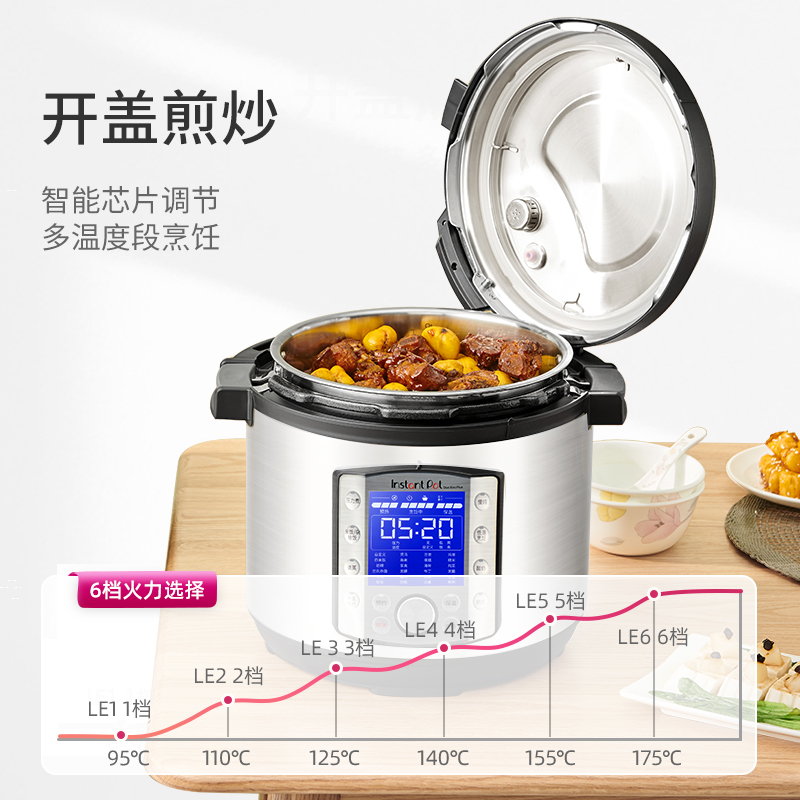 Instant Pot电压力锅家用6升多功能高压锅大容量预约正品-图1