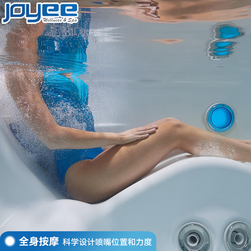 JOYEE游泳馆户外水力冲浪高级智能恒温池花园移动式无边际游泳池 - 图0