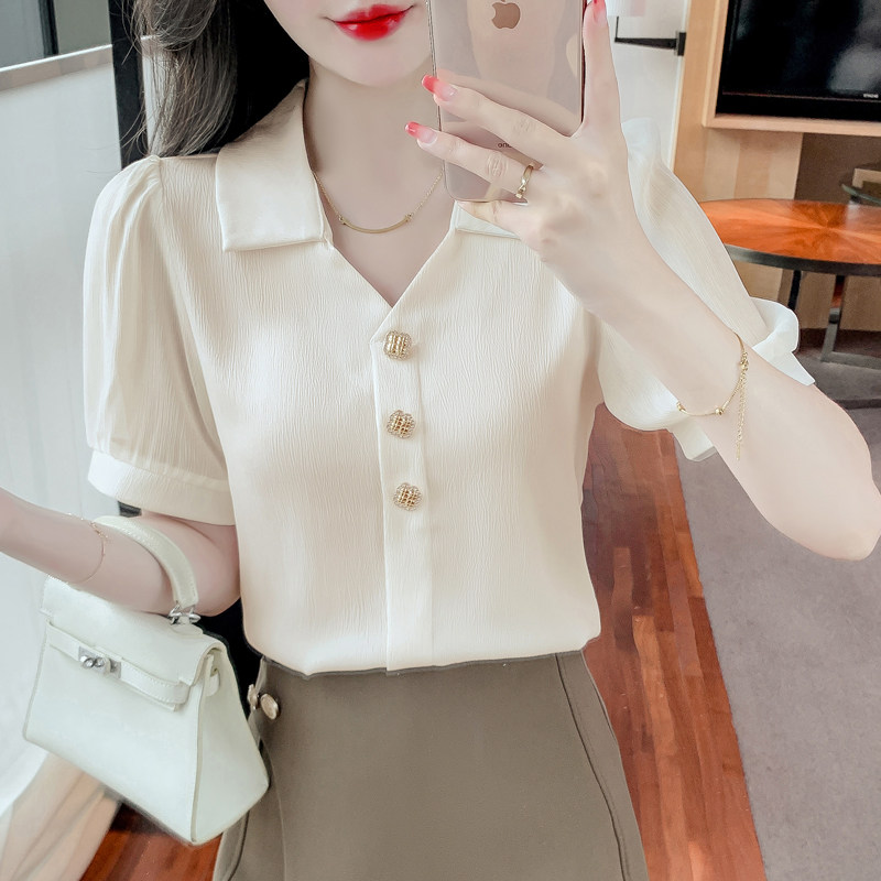  贝菲鸟蕾丝衫/雪纺衫