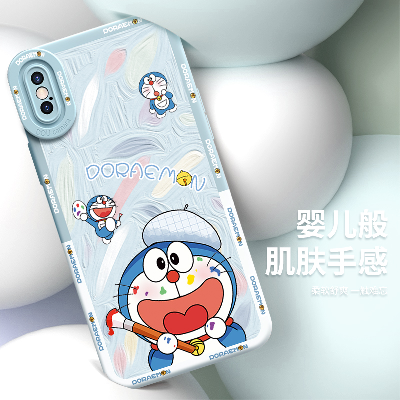 适用苹果x手机壳xr液态硅胶xsxmax可爱2022新款xs女iPhonex专用10全包iPhonexr防摔r高端xmax人max设计感s套-图2