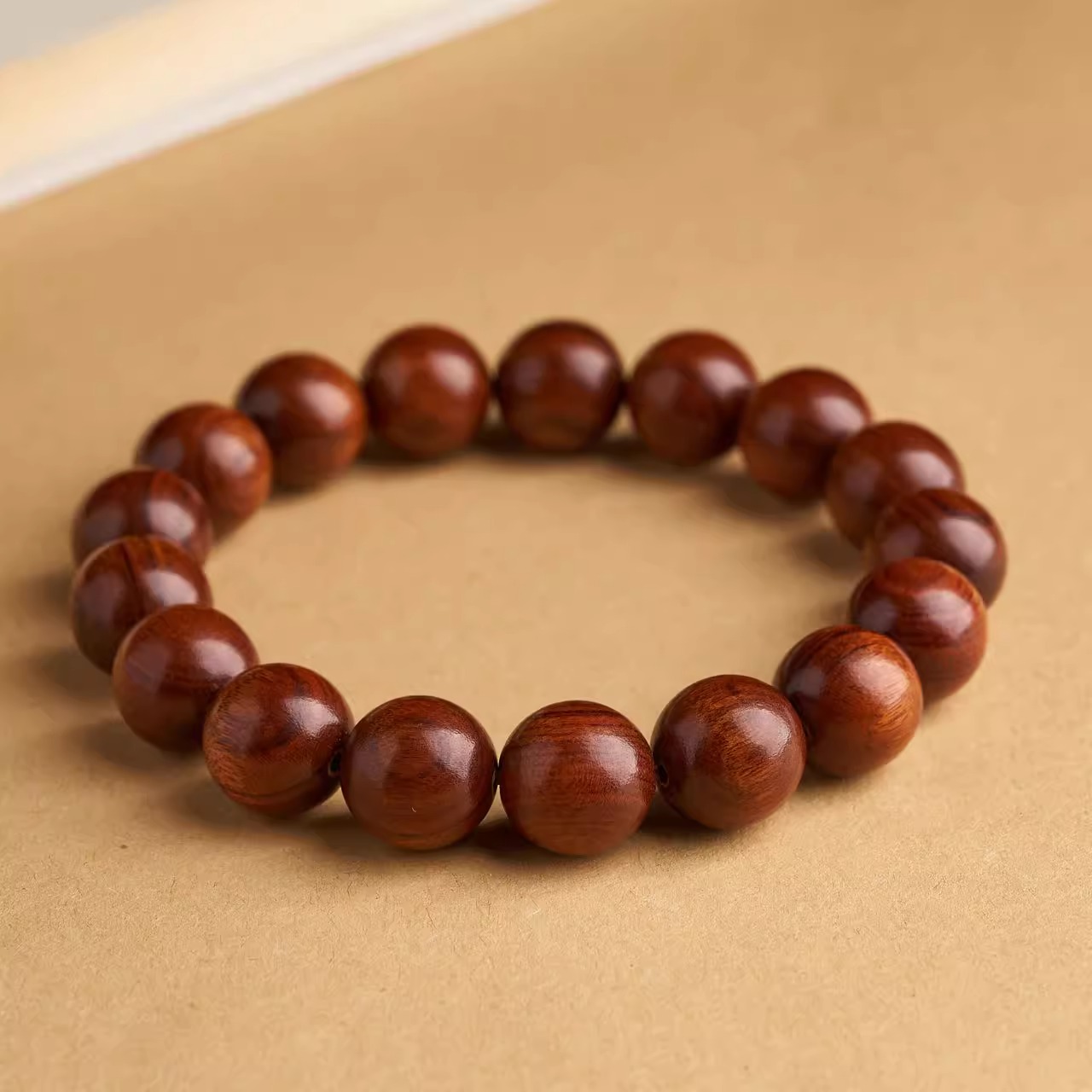 油梨手串黄花梨海南手链正品男女天然圆珠佛珠正宗紫降香老料文玩 - 图0