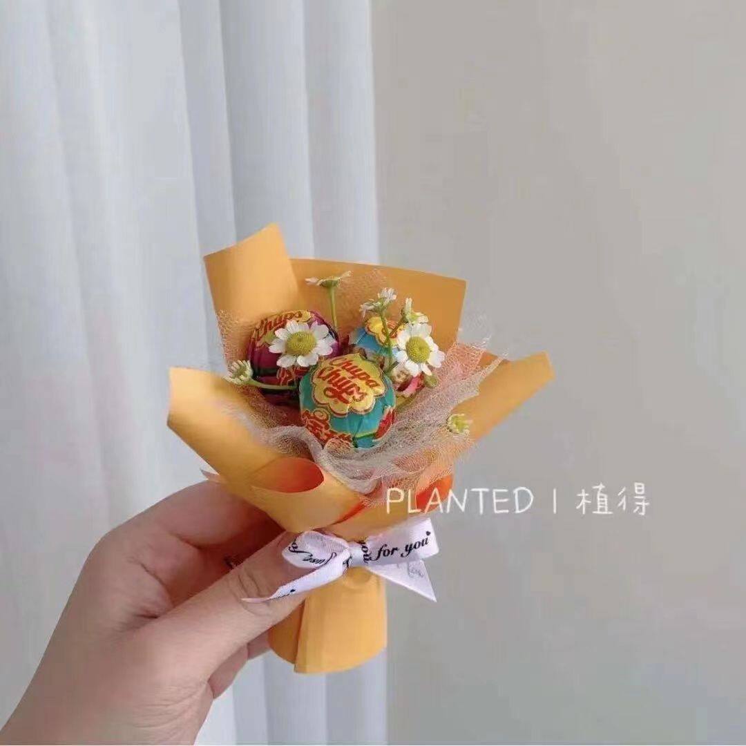 糖果棒棒糖迷你花束闺蜜生日礼物手工零食儿童节女同学520六一