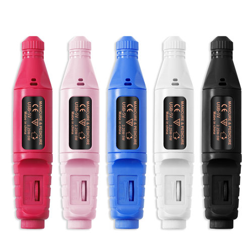 升级版新款美甲笔式打磨机USB线修甲磨甲器美甲工具直销 - 图1